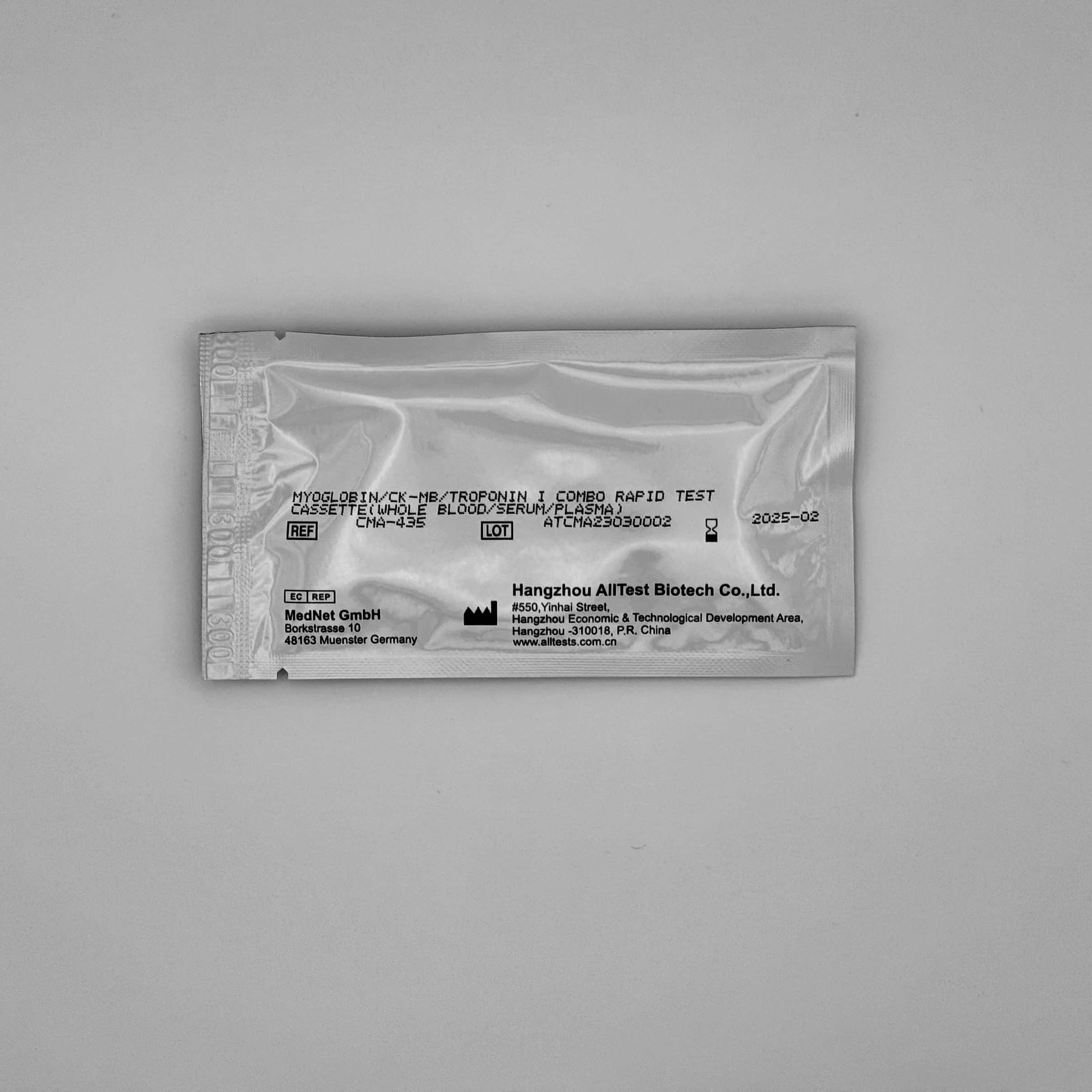 Myoglobin/CK-MB/Troponin I Combo Test Casette